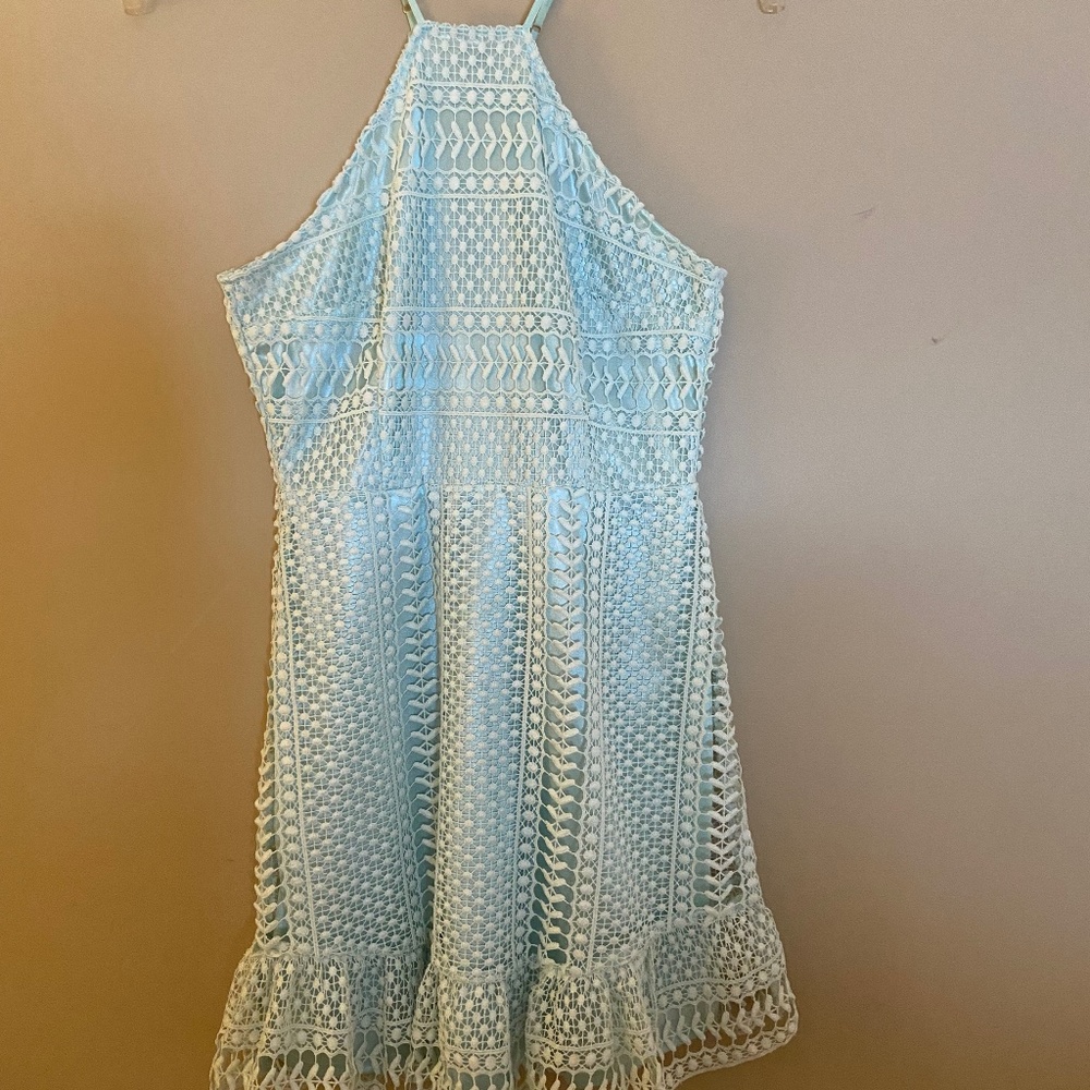 Venus light green lace dress